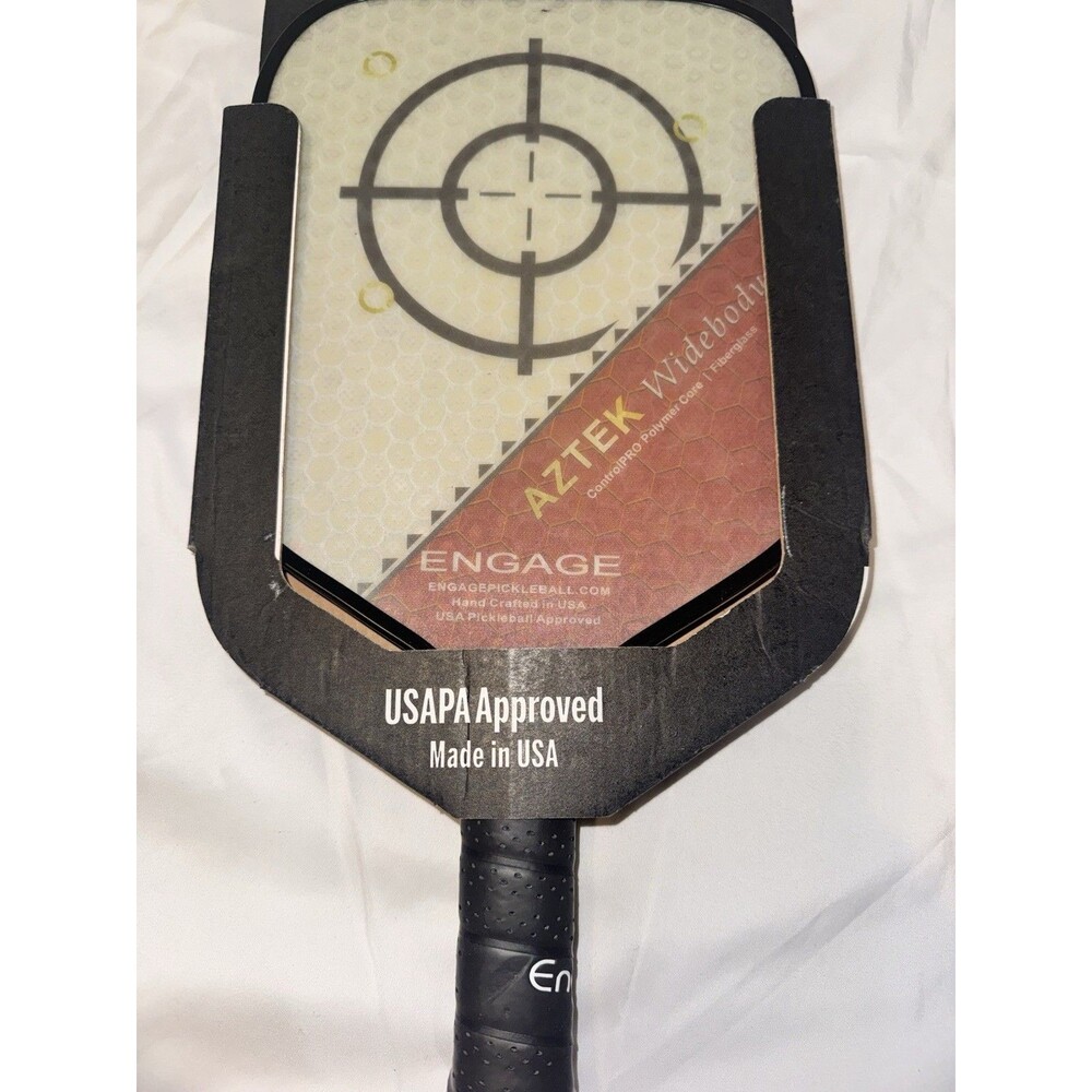 WIDE BODY! Aztec Engage Pickleball Paddle Racket Carbon Fiber Up Your Game!